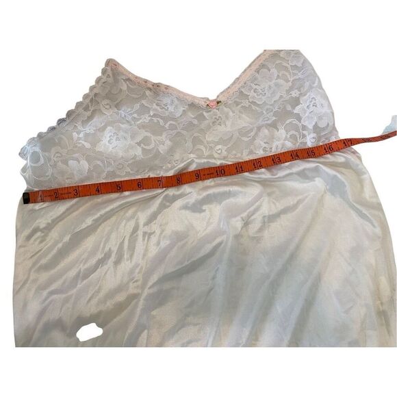 Vintage Delicates Night Slip Gown Coquette Cottage Sheer Bridal Sexy Sleep - Picture 12 of 14